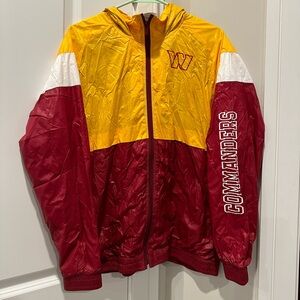 Commanders Youth windbreaker with hidden hood XL